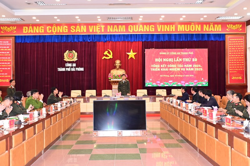 Đảng ủy Công an thành phố: Triển khai 8 nhiệm vụ công tác trọng tâm năm 2025